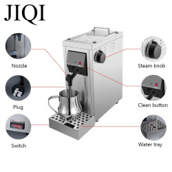 JIQI Pro Milchaufschäumer und Dampfgarer aus Edelstahl – Cappuccino Dreams